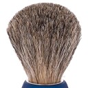 Plisson Shaving Brush, Russian Grey Badger & Night BlueSize 12