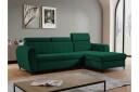 Hoffman Sofa med Sjeselong 3 seter   Grønn