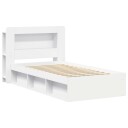  Sengeramme med oppbevaring Hvit 80 x 200 cm Konstruert tre