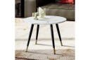 Sofabord Wohnling marmorutseende 60 cm rund, moderne stil Marmor Hvit - Marmor Hvit
