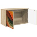 vidaXL Vegghengt TV skap BONN 69 x 33 x 40 cm Sonoma eik