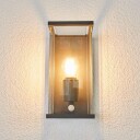 Lucande Utendørs vegglampe Anneka, bevegelsessensor