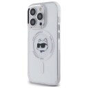 Karl Lagerfeld IML MagSafe Mobildeksel med Choupette Hode til iPhone 13 - Hvit