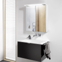 Bathlife Glänsa Speilskap 60x70x23 cm Hvit