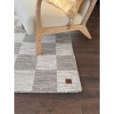 Ullteppe Chessie Kvadrat - 200x200 cm, Grå