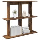 vidaXL Vegghylle Veggmontert Gammelt tre 80 x 20 x 75 cm