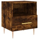 vidaXL Nattbord røkt eik 40x35x47,5 cm konstruert tre