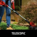 Einhell GE-CT 18/28 Li TC batteridrevet gresstrimmer 18 volt 2-i-1 uten batteri og lader