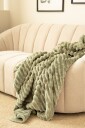 KMCarpets Stripe Pledd 130x170 Grønn
