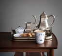 Royal Copenhagen Musselmalt Riflet sukkerskål med lokk 15 cl