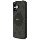 Guess 4G Circle Classic MagSafe Mobildeksel til iPhone 17 - Svart