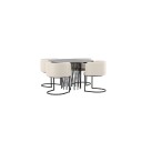 Furniture/Fashion Spisegruppe furniture/fashion Stone Ø120 cm med 4 Simrishamn Stoler GR23031