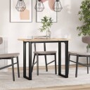 Spisebord O-ramme 100x50x75,5 cm heltre furu og støpejern 3282741