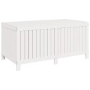 vidaXL Hage Lagringsboks 359 L Heltre furu 146,5 x 68 x 63 cm Hvit