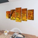  Kanvas Flerdelt Veggdekorasjon Lønnetre 200 x 100 cm