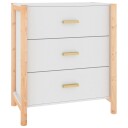 vidaXL Skjenk hvit 62x38x70 cm konstruert tre