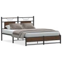  Sengeramme uten madrass brun eik 140x200 cm konstruert tre 4107017