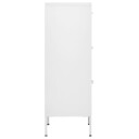 vidaXL Oppbevaringsskap hvit 42,5x35x101,5 cm stål