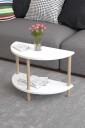 Sofabord Hanah Home Peka Cube 60 x 42 x 30 cm Hvit   Hvit