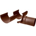 Plastmo tut - justerbar, 12", Ø90mm, brun