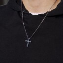 Captena Cross Halskjede Rustfritt Stål DU10008 - Herre - Stainless Steel