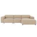 Rowico Home Willard Sofa 4-pers. m. chaiselong, Høyre, Lys beige stoff   Unoliving
