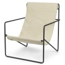 Ferm Living Desert Lounge Lenestol Black/Cloud