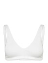 Weekday Plunge Rib Soft Bra   White   XXL