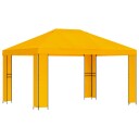  Paviljong 4 × 3 m Gul Polyester og stål 190