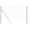  Gjerdepålesett sølv 0.6 x 10 m Galvanisert Stål