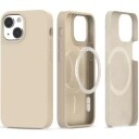 Tech-Protect iPhone 14 / 13 Tech-Protect Silikon Deksel - MagSafe Kompatibel - Beige