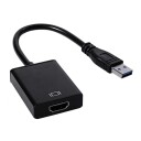 Estore USB 3.0 Til HDMI Adapter Svart