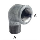 Georg-Fischer 3" Galvanisert Vinkel 90° for Overvanns- og Drensrør