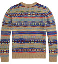 Ralph Lauren Polo Genser Bomull/Ull Beige/Flerfarget Polo 10 12 år 140 152 Genser