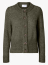 Selected Femme Sia Ras Long Sleeve Knit Cardigan Grønn XS