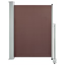 vidaXL Uttrekkbar sidemarkise 100x300 cm brun