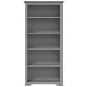 vidaXL Bokhylle BODO gr? 80x38x180 cm heltre furu 5 etasjer