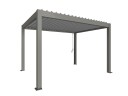 Biohort Pergola størrelse 4 x 3 metallic mørkegrå/sølv
