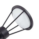 Lucande utelampe Elario 222 cm svart aluminium