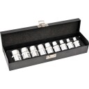 Yato 1/2" Pipenøkkelsett med 9 Hoder, Imperisk, 12.7 mm