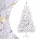 vidaXL Kunstig sammensatt juletre med 300 LED Hvit 270 cm PVC og stål