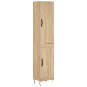  Highboard sonoma eik 34,5x34x180 cm konstruert tre