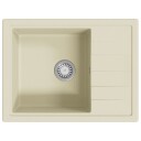  Vask Med Overløpshull Oval Beige Granitt