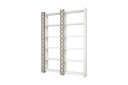 Bokhylle Amtorp 124 cm   Hvit