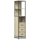 Vidaxl Baderomsskap sonoma eik 35x37,5x166 cm konstruert tre 849245