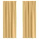  Gardiner med gardiner 2 pcs Beige Polyester