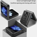 Samsung Galaxy Z Flip6 Hybrid-deksel med Ringholder Svart