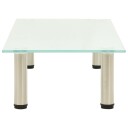 vidaXL TV-benk frostet 80x35x17 cm herdet glass