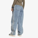 Bukser adidas High Rise Barrel Leg Denim Jeans Worn Blue Denim 27/30