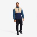 Revolutionrace Canyon Half zip Pile Fleece Herre Orion Blue/Safari Beige 3XL Herre Overdeler Fleece & midlayers